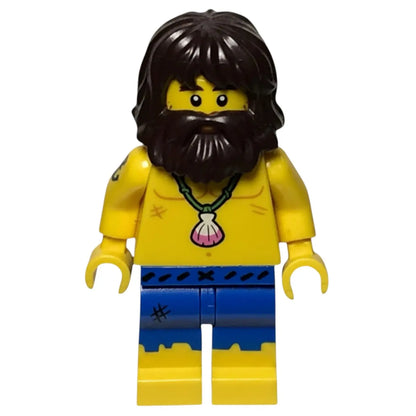 LEGO Minifigur Serie 21 Überlebender eines Schiffbruchs - col376 Spiele Pirat