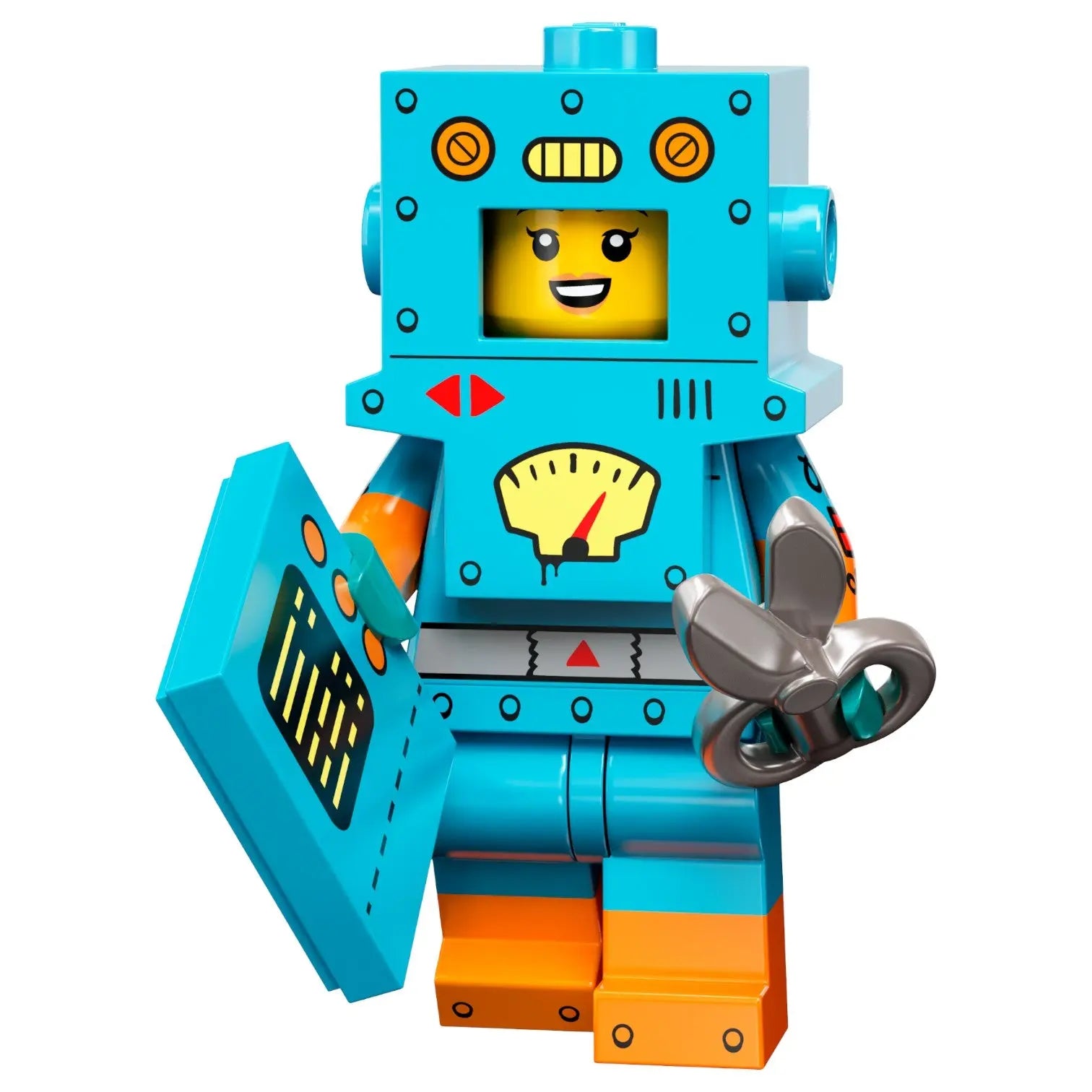 LEGO Minifigur Serie 23 Cardboard Robot - col403 Spiele Pirat