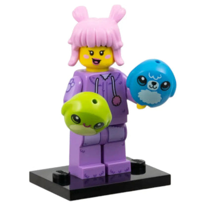 LEGO Minifigur Serie 27 Sammlerin von Plüschtieren - col453 Spiele PIrat