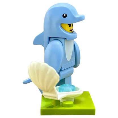 LEGO Minifigur Serie 28 Tiere Fan im Delphinkostüm - col472 Spiele PIrat