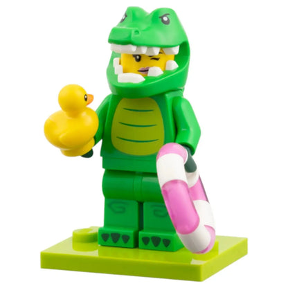 LEGO Minifigur Serie 28 Tiere Fan im Krokodilkostüm - col468 Spiele PIrat