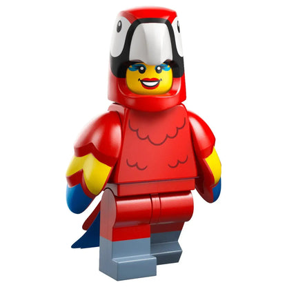 LEGO Minifigur Serie 28 Tiere Fan im Papageienkostüm - col472 Spiele PIrat