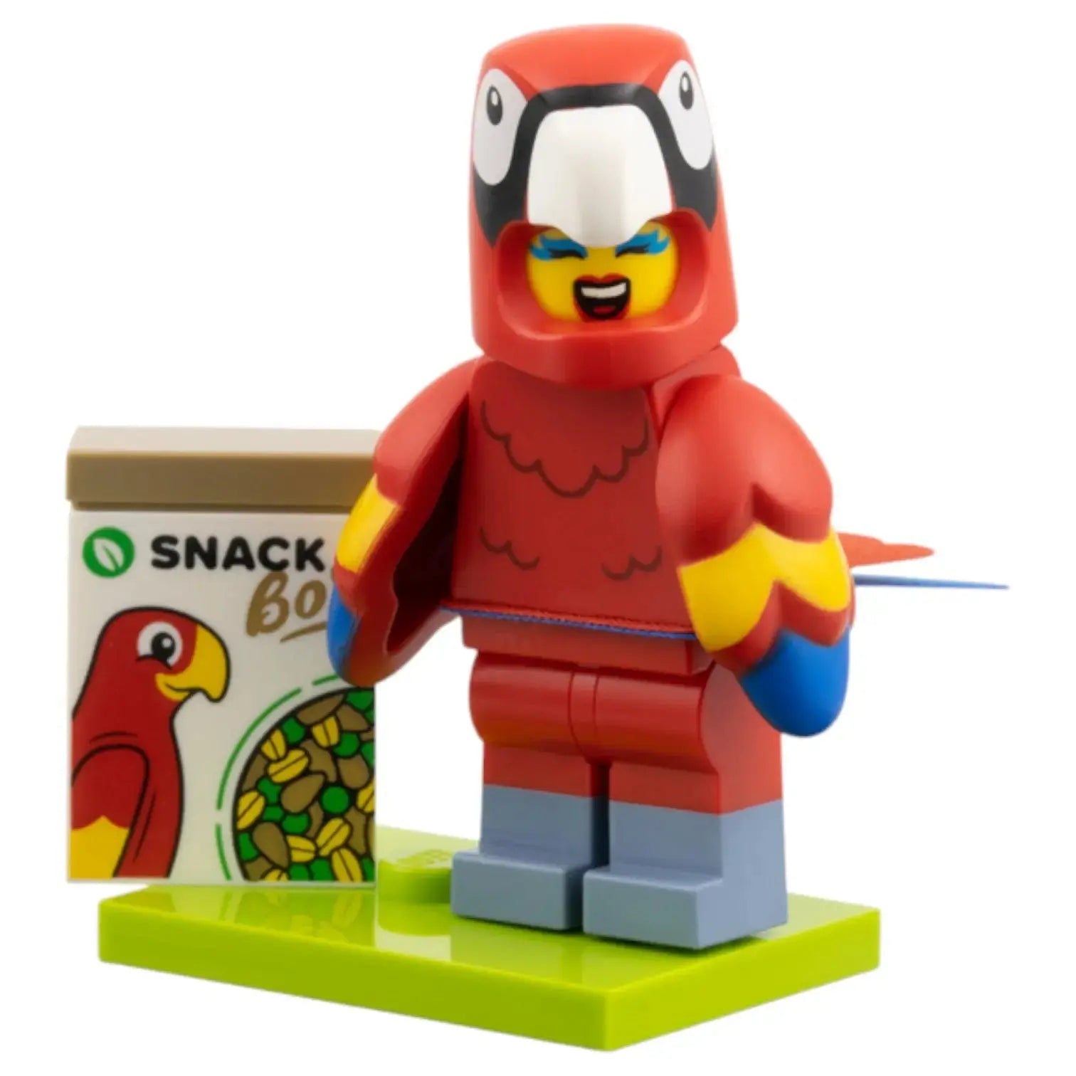 LEGO Minifigur Serie 28 Tiere Fan im Papageienkostüm - col472 Spiele PIrat