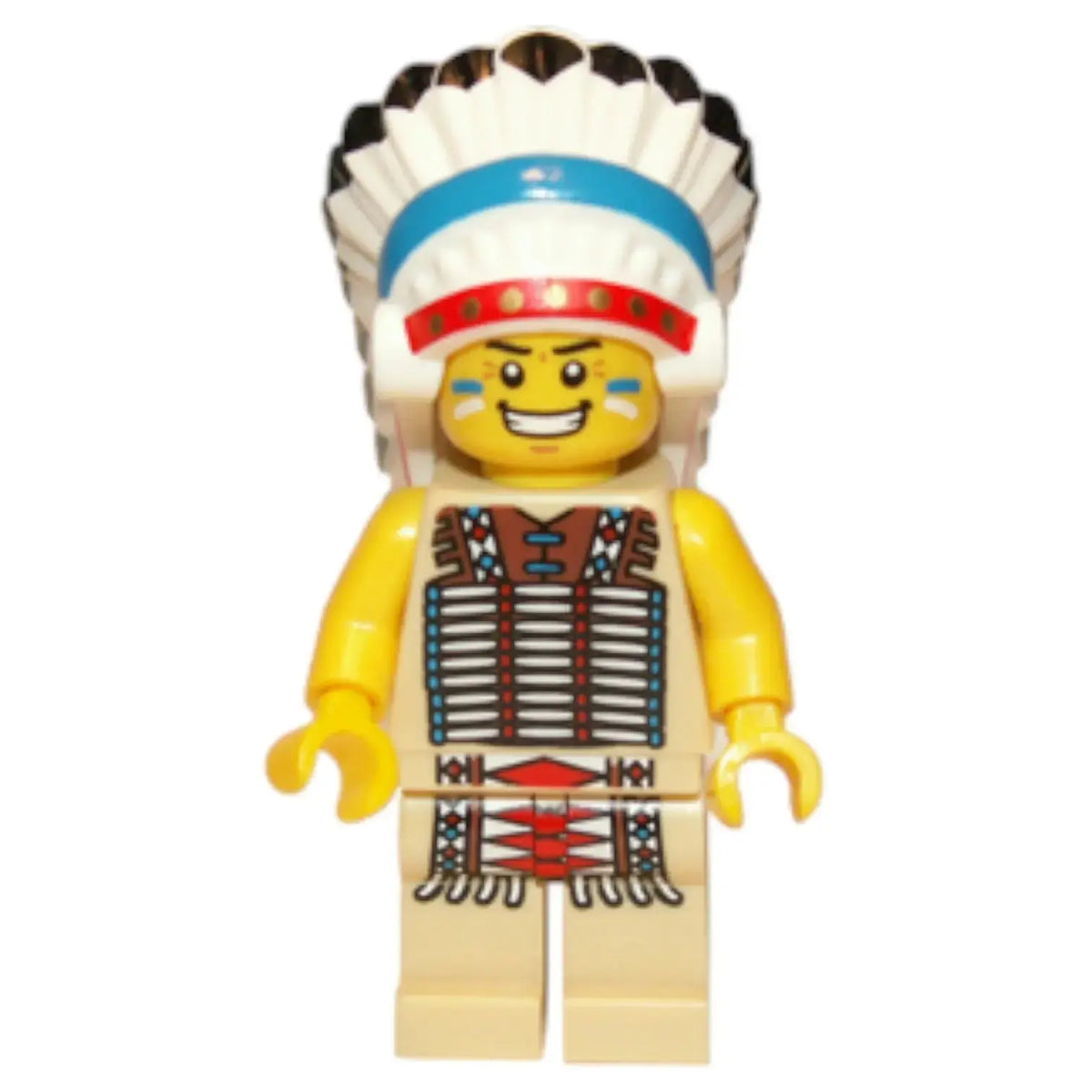 LEGO Minifigur Serie 3 Indianer Stammeshäuptling - col034 Spiele Pirat
