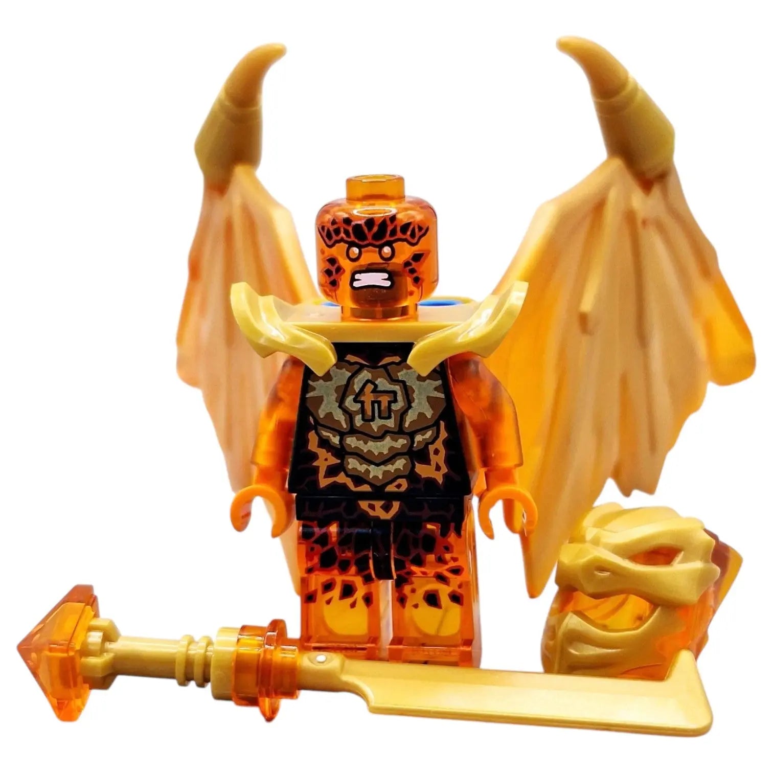 LEGO Ninjago Minifigur Cole Golden Drachenform mit Waffe - njo0781 Spiele Pirat