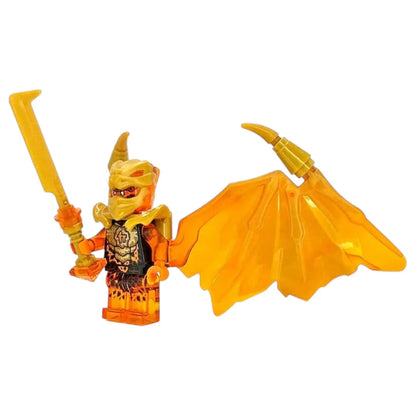 LEGO Ninjago Minifigur Cole Golden Drachenform mit Waffe - njo0781 Spiele Pirat