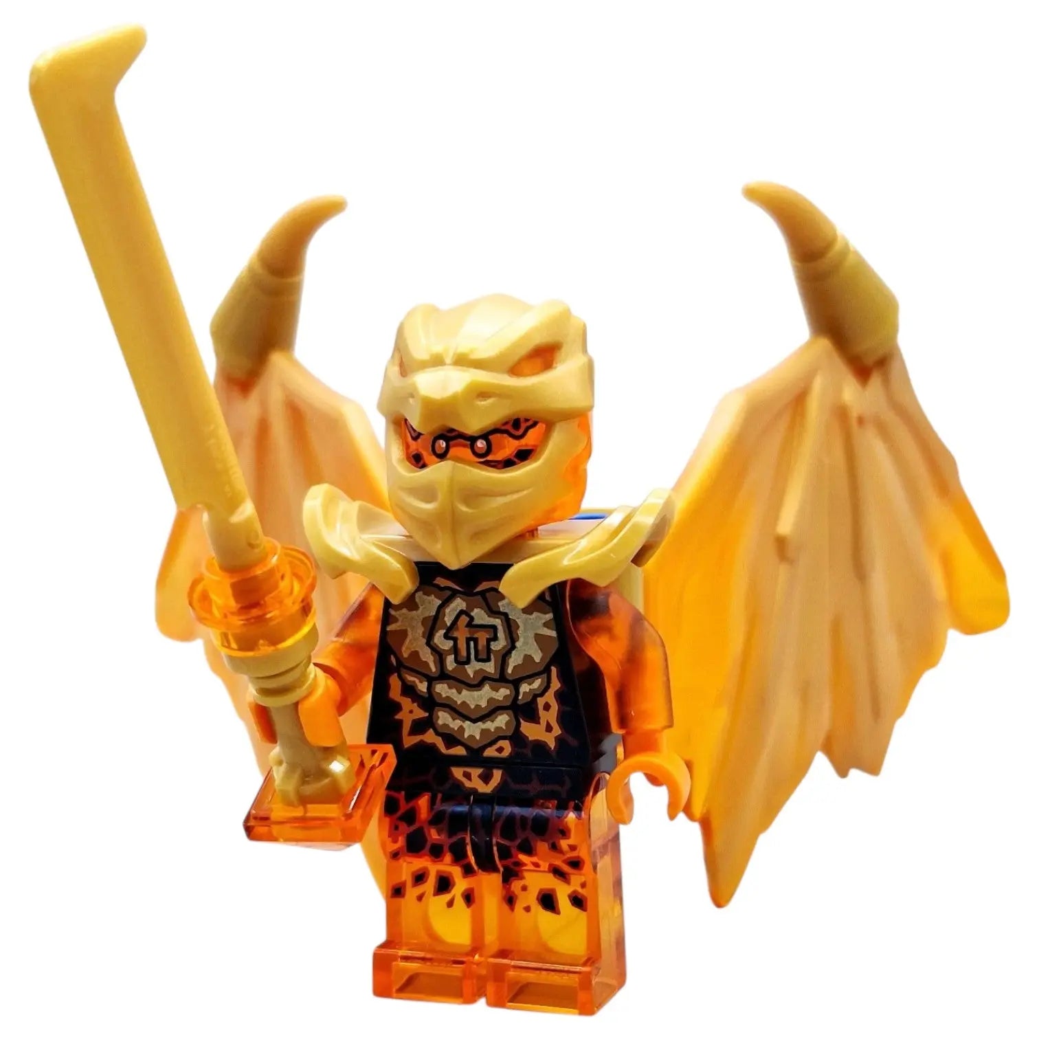 LEGO Ninjago Minifigur Cole Golden Drachenform mit Waffe - njo0781 Spiele Pirat