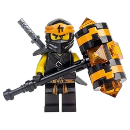 LEGO Ninjago Minifigur Cole mit Waffe - njo0532 Spiele Pirat
