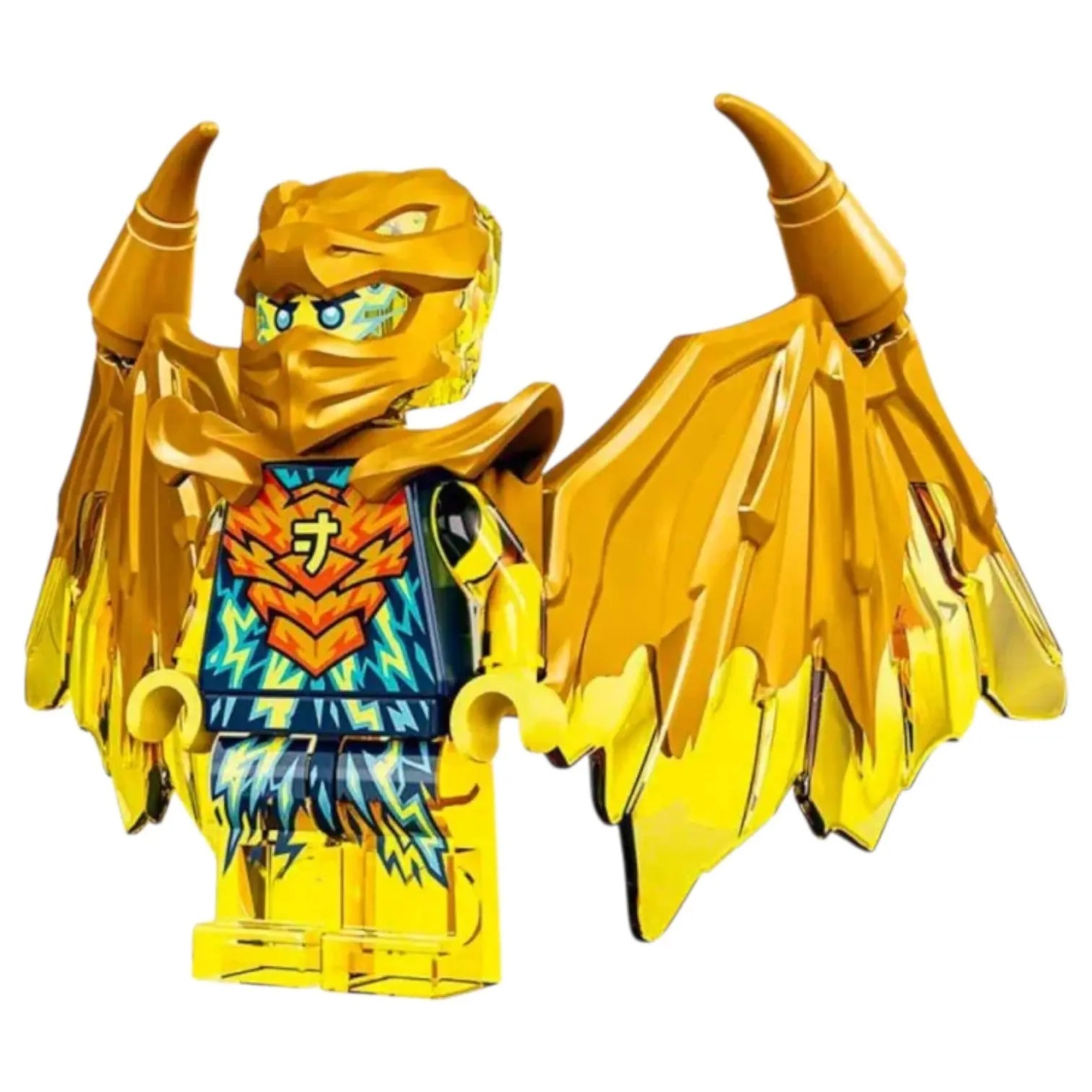 LEGO Ninjago Minifigur Jay Golden Drachenform mit Waffe - njo0755 Spiele Pirat