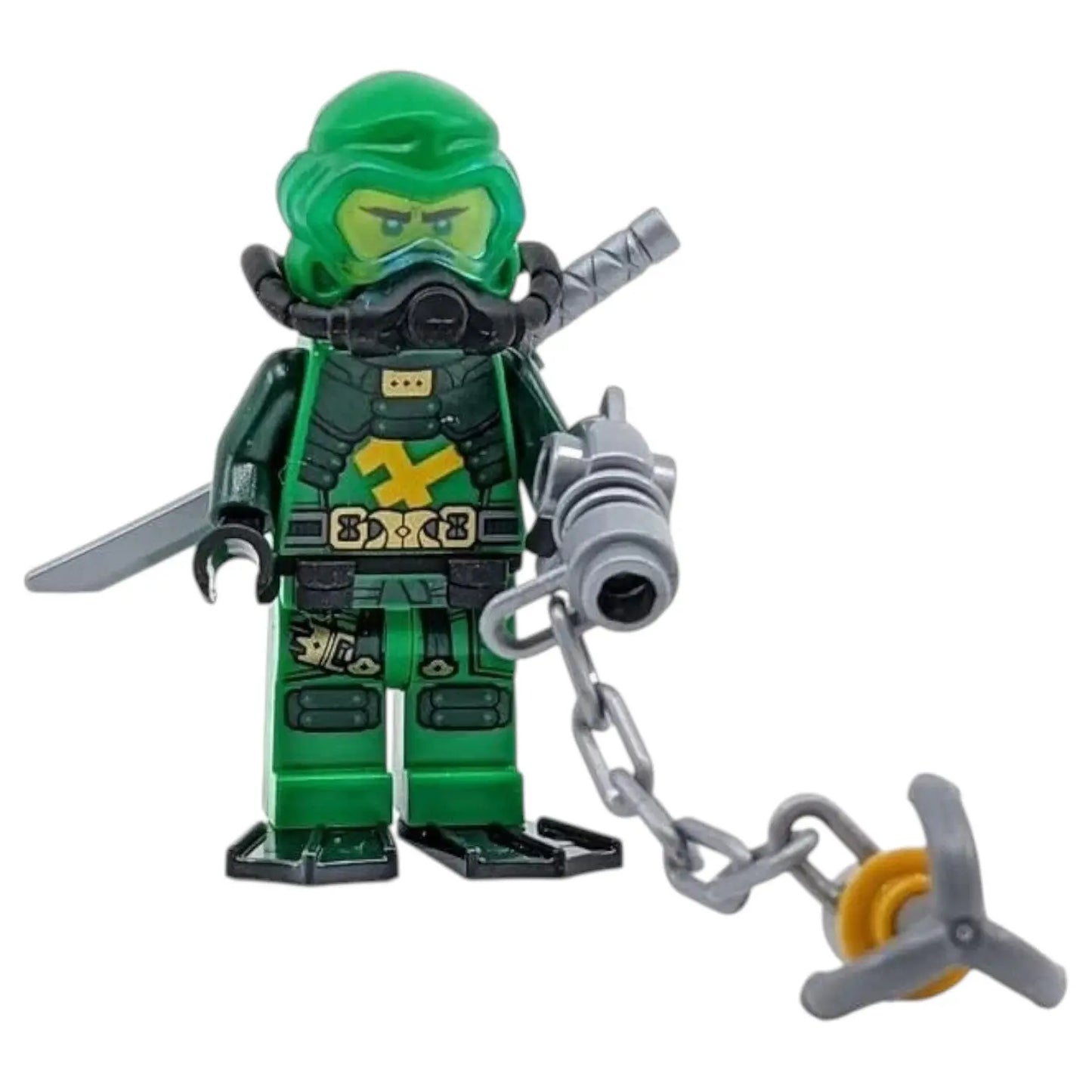 LEGO Ninjago Minifigur Lloyd Seabound Scuba Gear mit Waffe - njo0702 Spiele Pirat