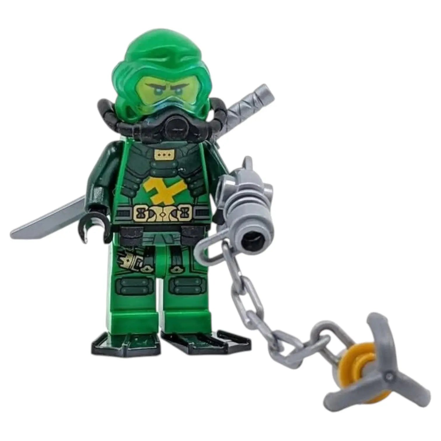 LEGO Ninjago Minifigur Lloyd Seabound Scuba Gear mit Waffe - njo0702 Spiele Pirat
