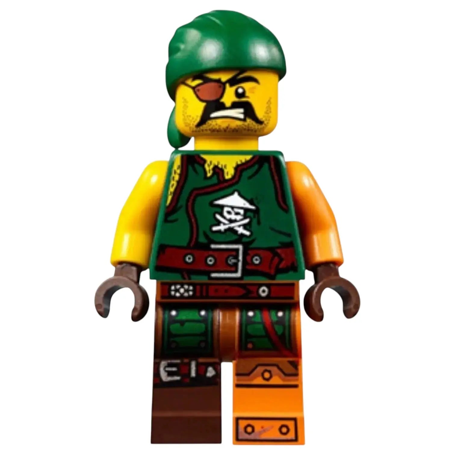 LEGO Ninjago Minifigur Pirat Sqiffy mit Waffe - njo0203 Spiele Pirat