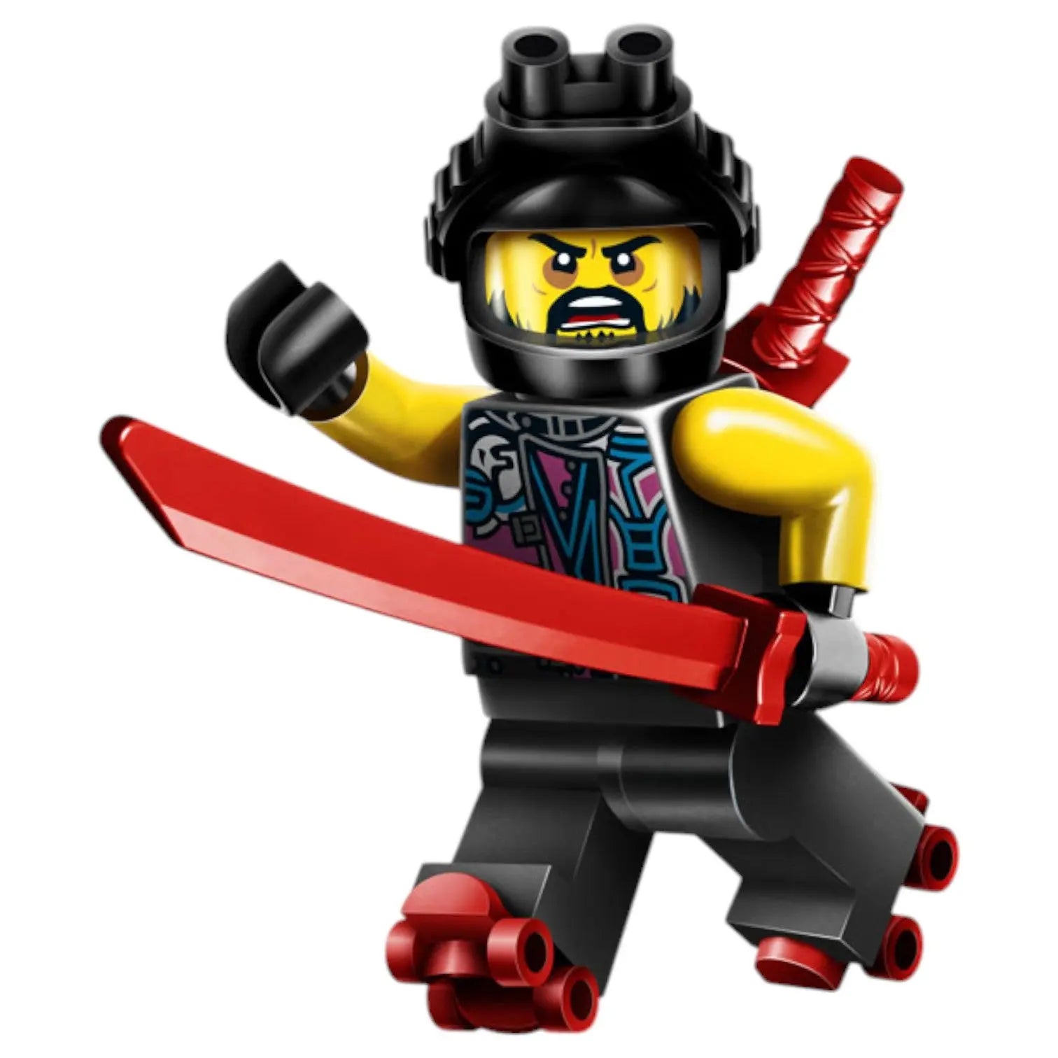LEGO Ninjago Minifigur Scooter mit Waffe - njo0431 Spiele Pirat
