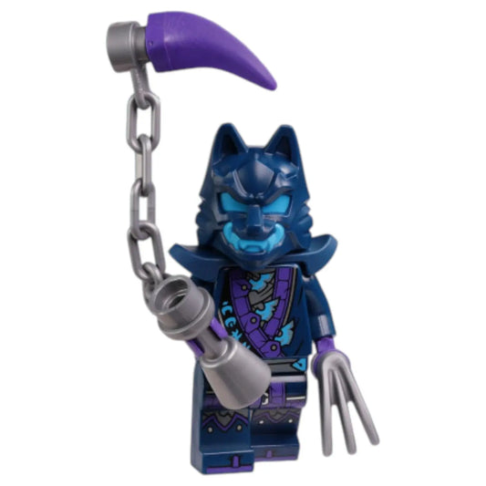 LEGO Ninjago Minifigur Wolf Mask Warrior mit Waffe - njo0851 Spiele Pirat