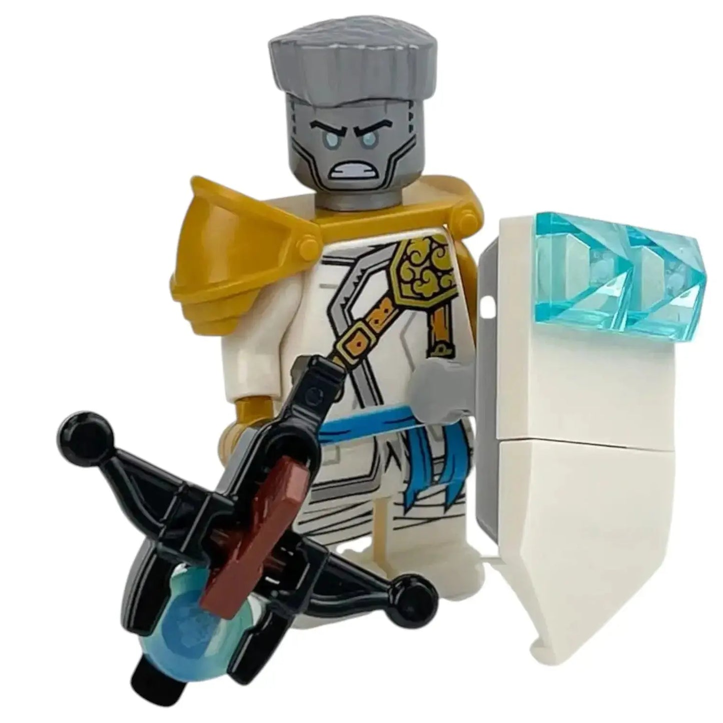 LEGO Ninjago Minifigur Zane Hero mit Waffe - njo0690 - Spiele Pirat