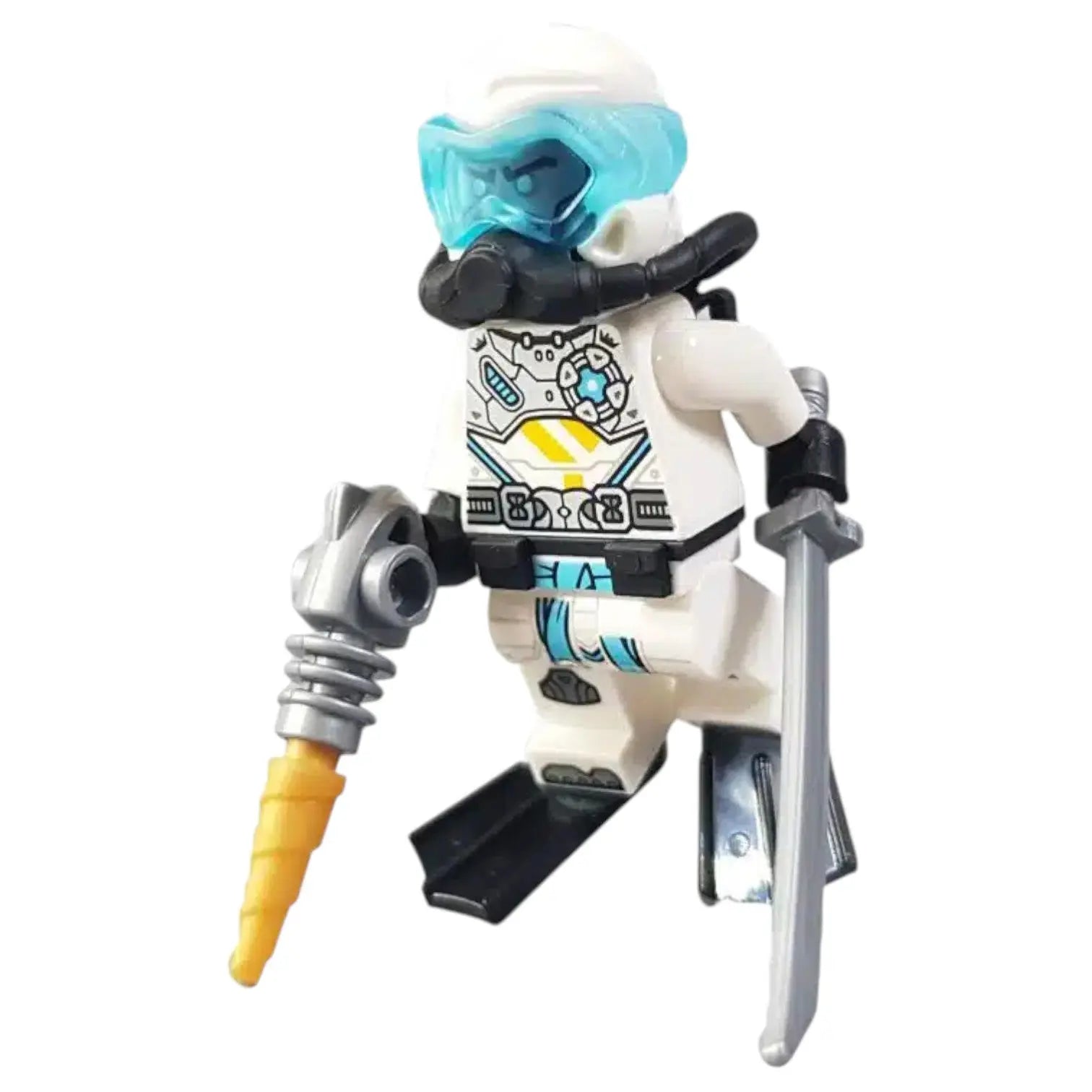 LEGO Ninjago Minifigur Zane Seabound Scuba Gear mit Waffe - njo0699 Spiele Pirat