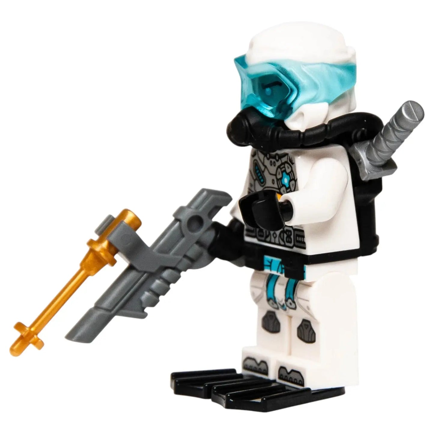 LEGO Ninjago Minifigur Zane Seabound Scuba Gear mit Waffe - njo0699 Spiele Pirat