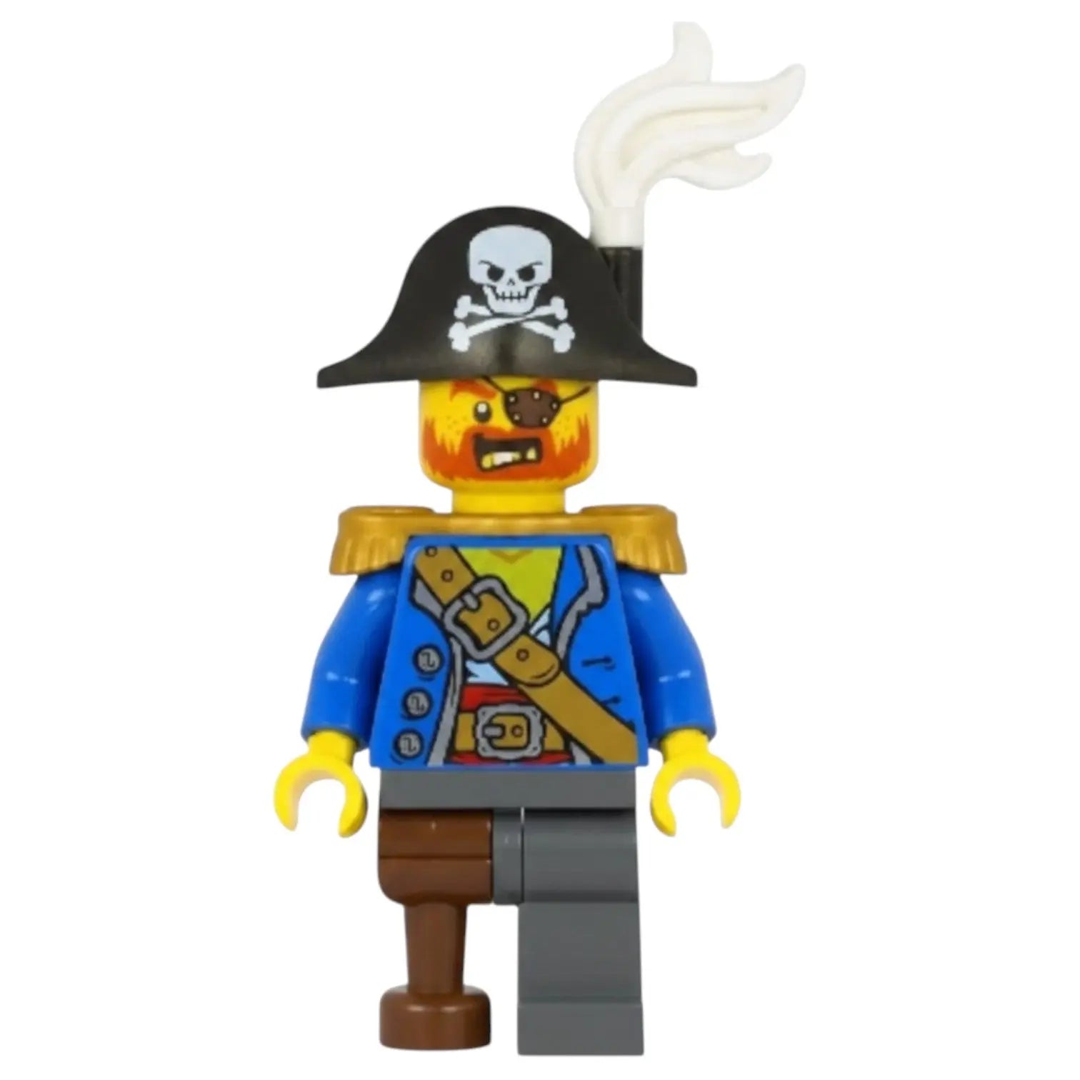 LEGO Piraten Minifigur Eigenkreation Kapitän mit Pistole Spiele Pirat