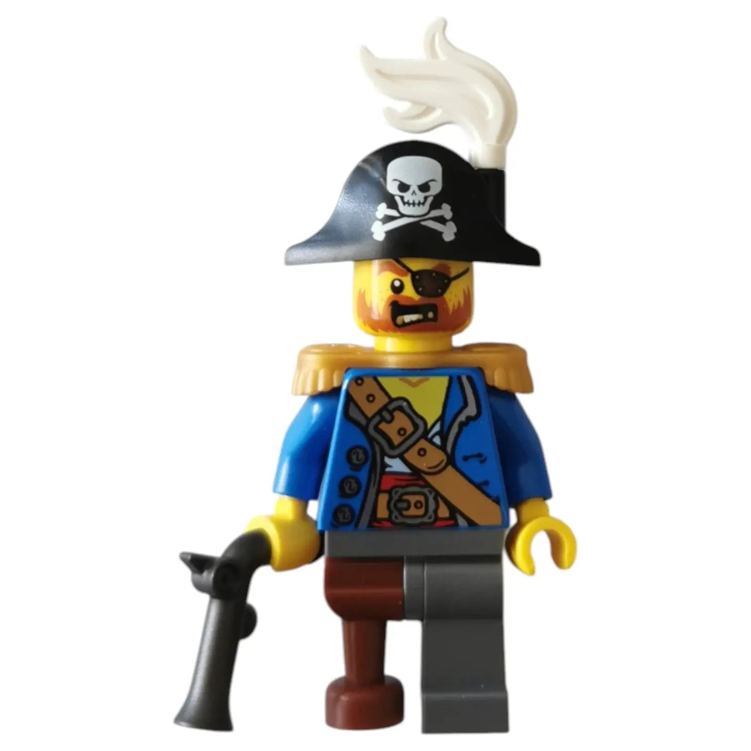 LEGO Piraten Minifigur Eigenkreation Kapitän mit Pistole Spiele Pirat