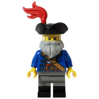 LEGO Piraten Minifigur Eigenkreation The Thieves of Tortuga Kapitän Baltasar „Der Graue“
