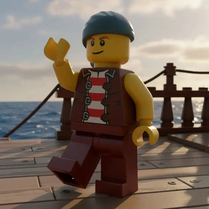 LEGO Piraten Minifigur Eigenkreation spanischer Matrose Putzfee Spiele Pirat