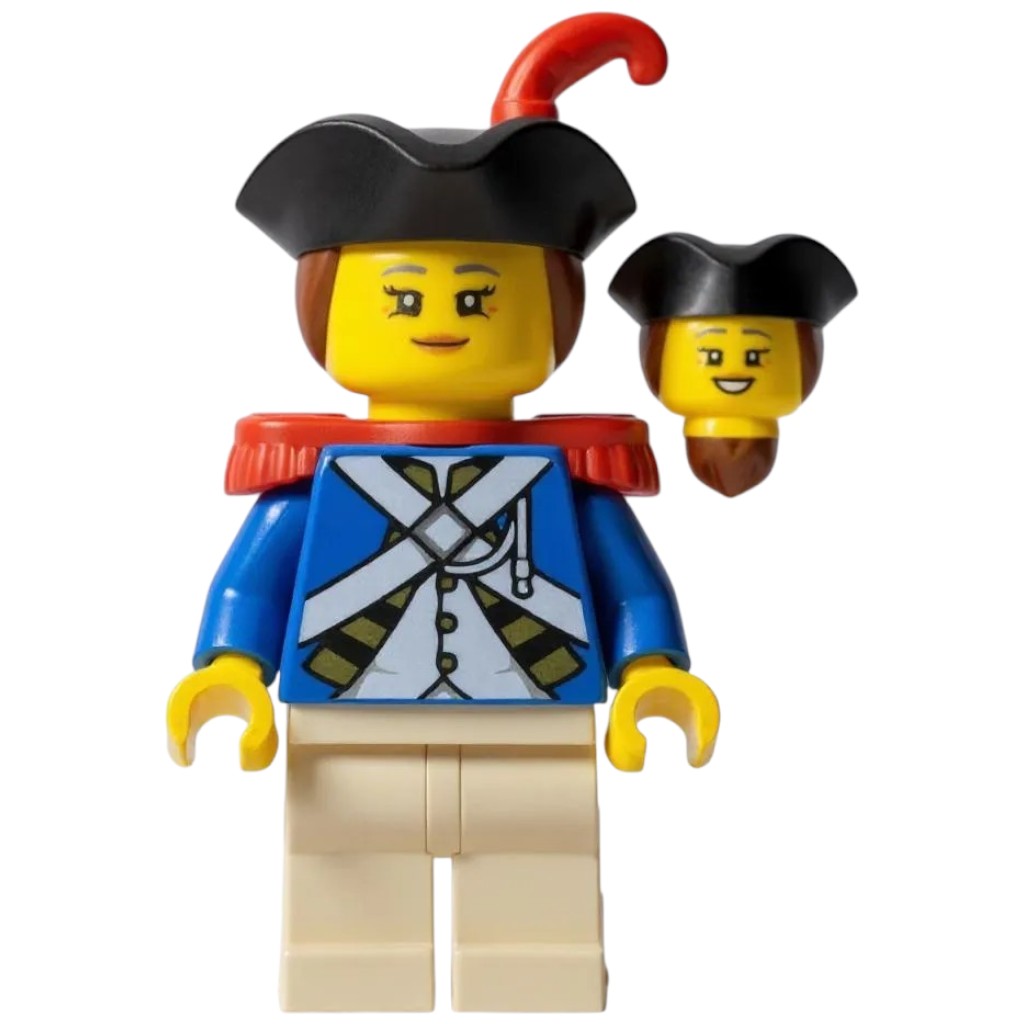 LEGO Piraten Minifigur Imperiale Offizierin - pi188/pi194