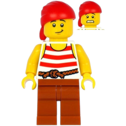 LEGO Piraten Minifigur Männlich - pi187