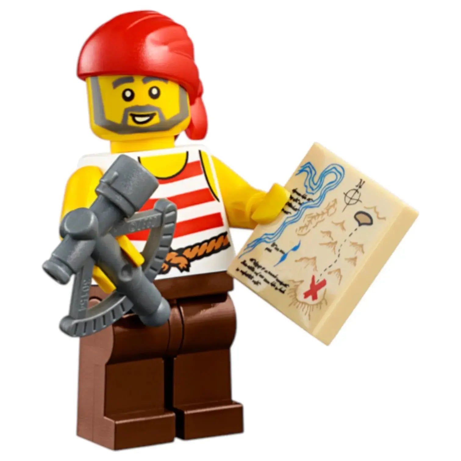 LEGO Piraten Minifigur Pirat - pi179 mit Zubehör Spiele Pirat