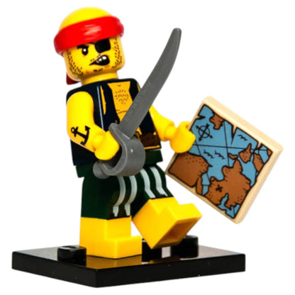 LEGO Piraten Minifigur Serie 16 Scallywag Pirate - col252 Spiele Pirat