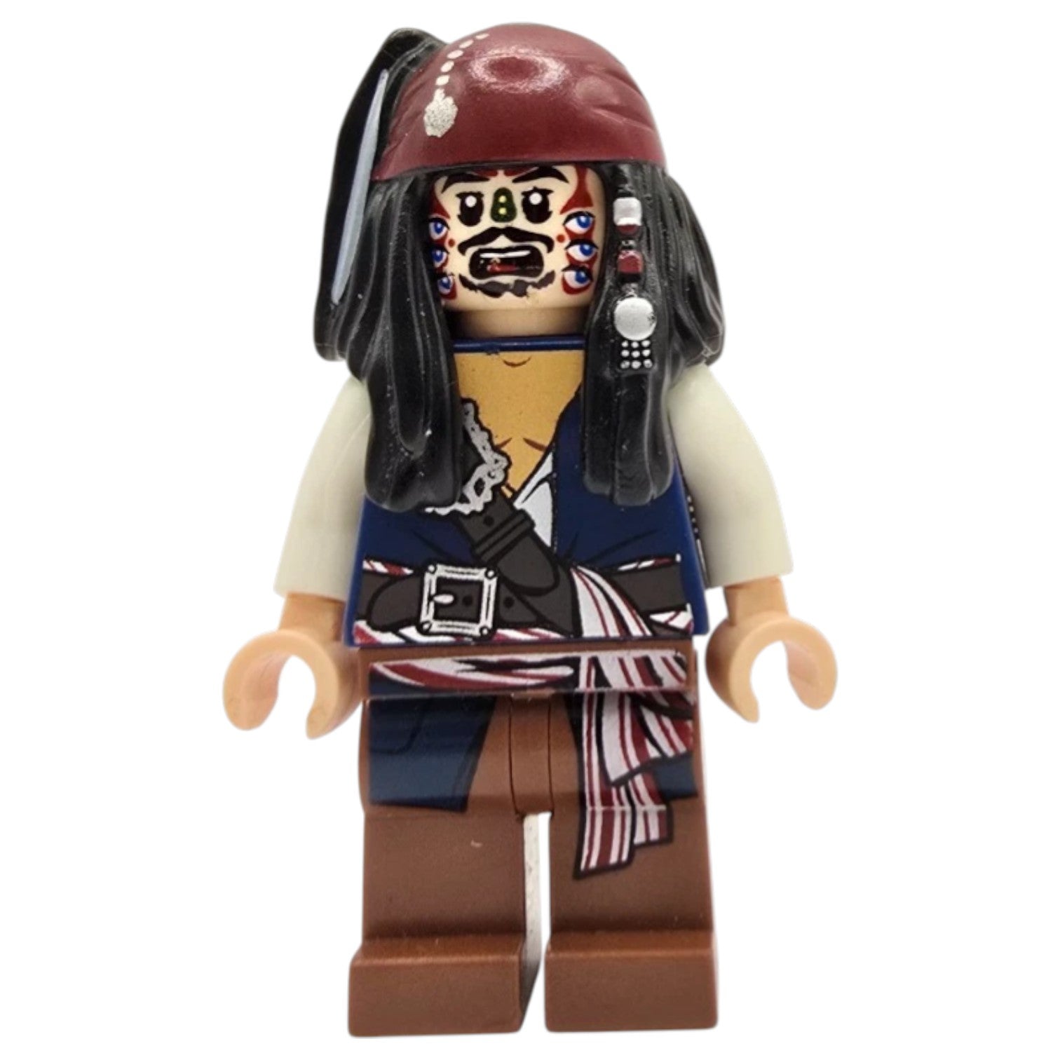 LEGO Pirates of the Caribbean Minifigur Captain Jack Sparrow Cannibal - poc010 - Gebraucht