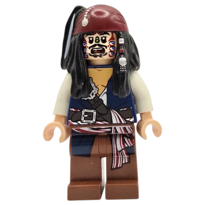 LEGO Pirates of the Caribbean Minifigur Captain Jack Sparrow Cannibal - poc010 - Gebraucht
