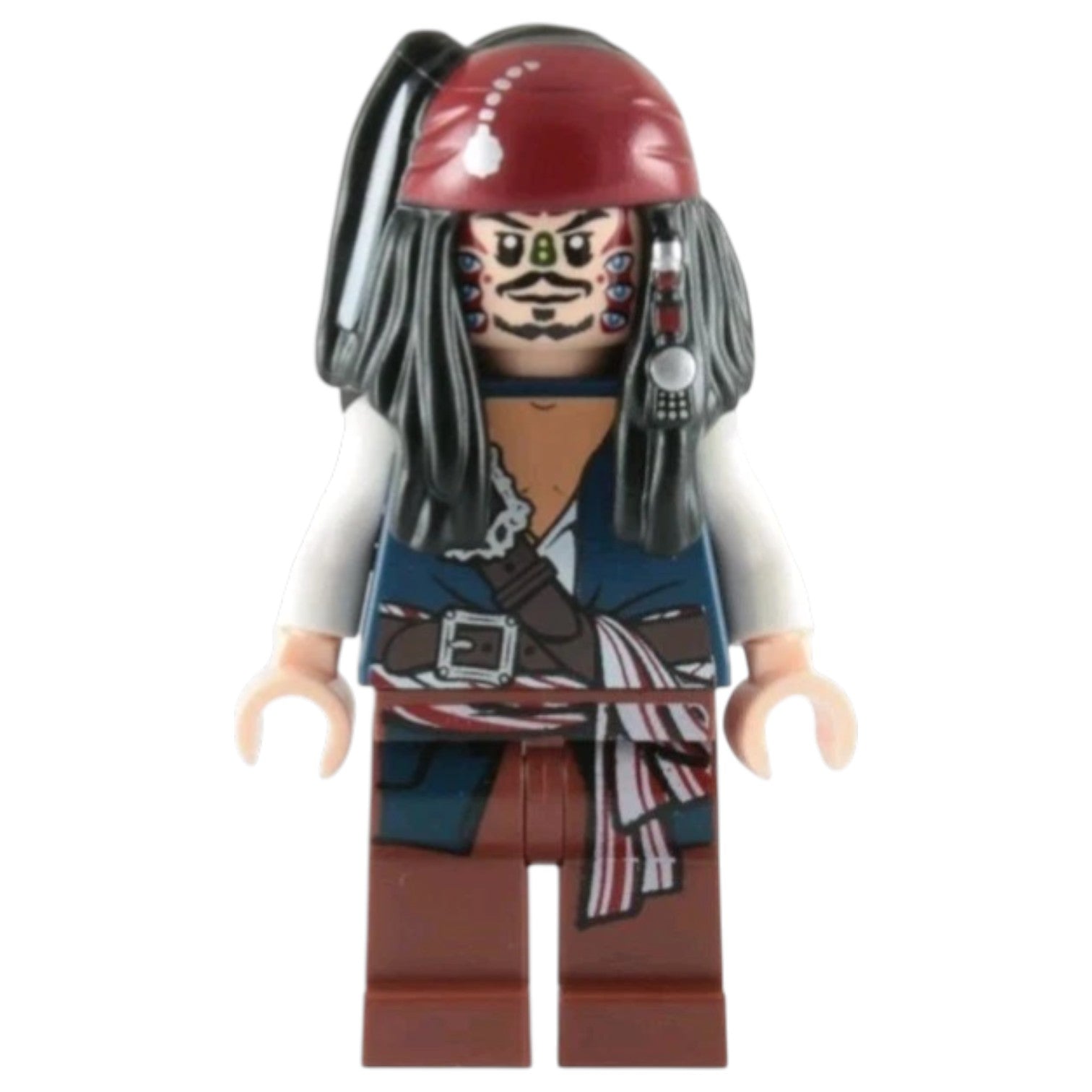 LEGO Pirates of the Caribbean Minifigur Captain Jack Sparrow Cannibal - poc010 - Gebraucht