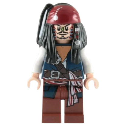 LEGO Pirates of the Caribbean Minifigur Captain Jack Sparrow Cannibal - poc010 - Gebraucht