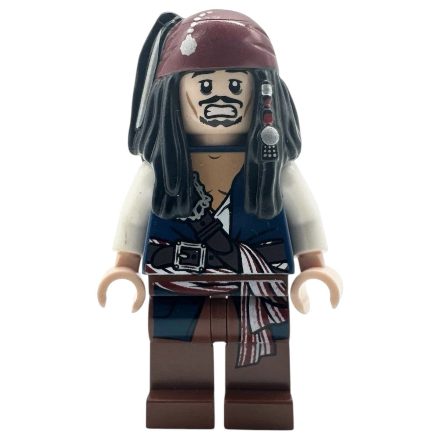 LEGO Pirates of the Caribbean Minifigur Captain Jack Sparrow - poc001 - Gebraucht