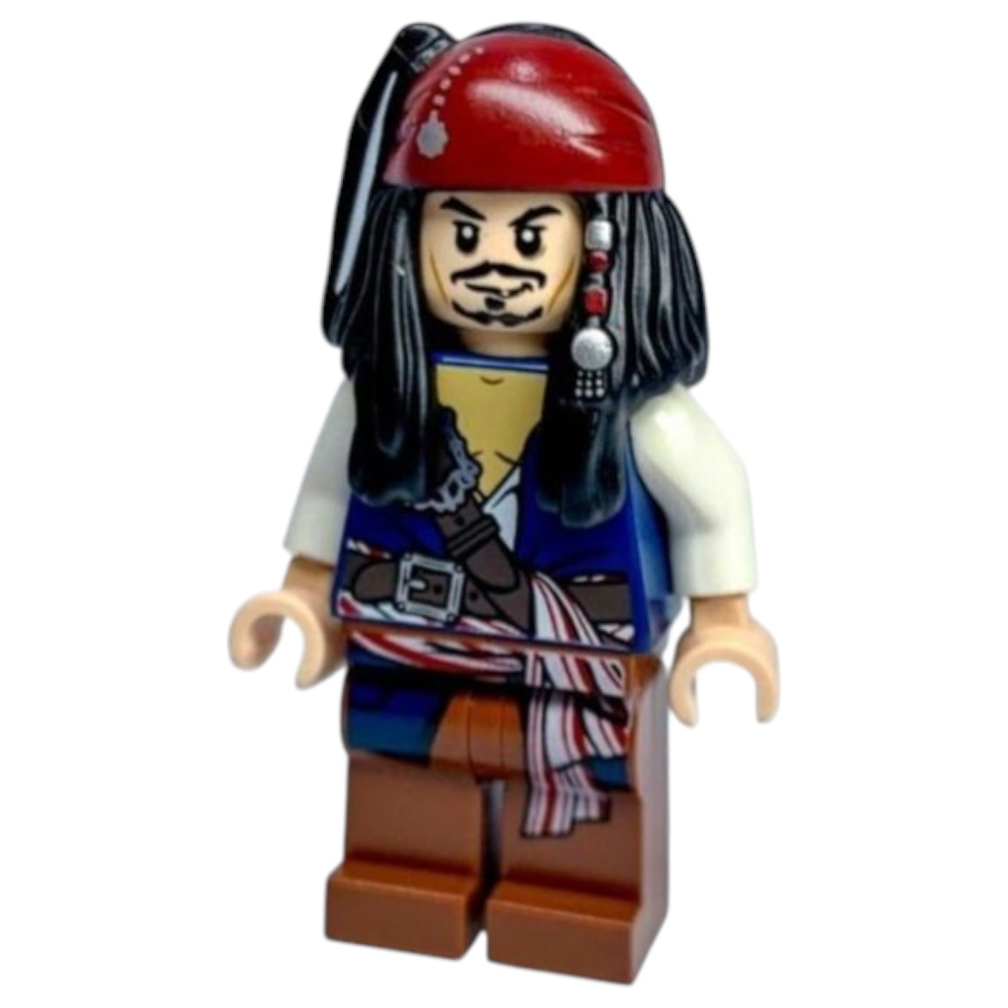 LEGO Pirates of the Caribbean Minifigur Captain Jack Sparrow - poc001 - Gebraucht