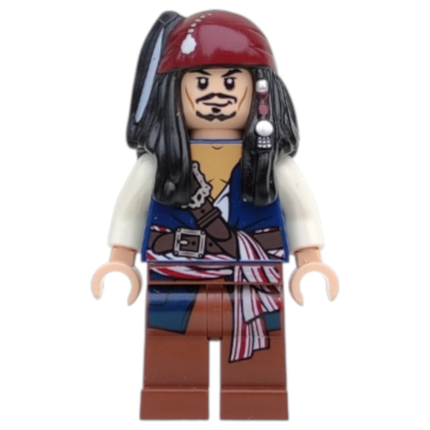 LEGO Pirates of the Caribbean Minifigur Captain Jack Sparrow - poc001 - Gebraucht