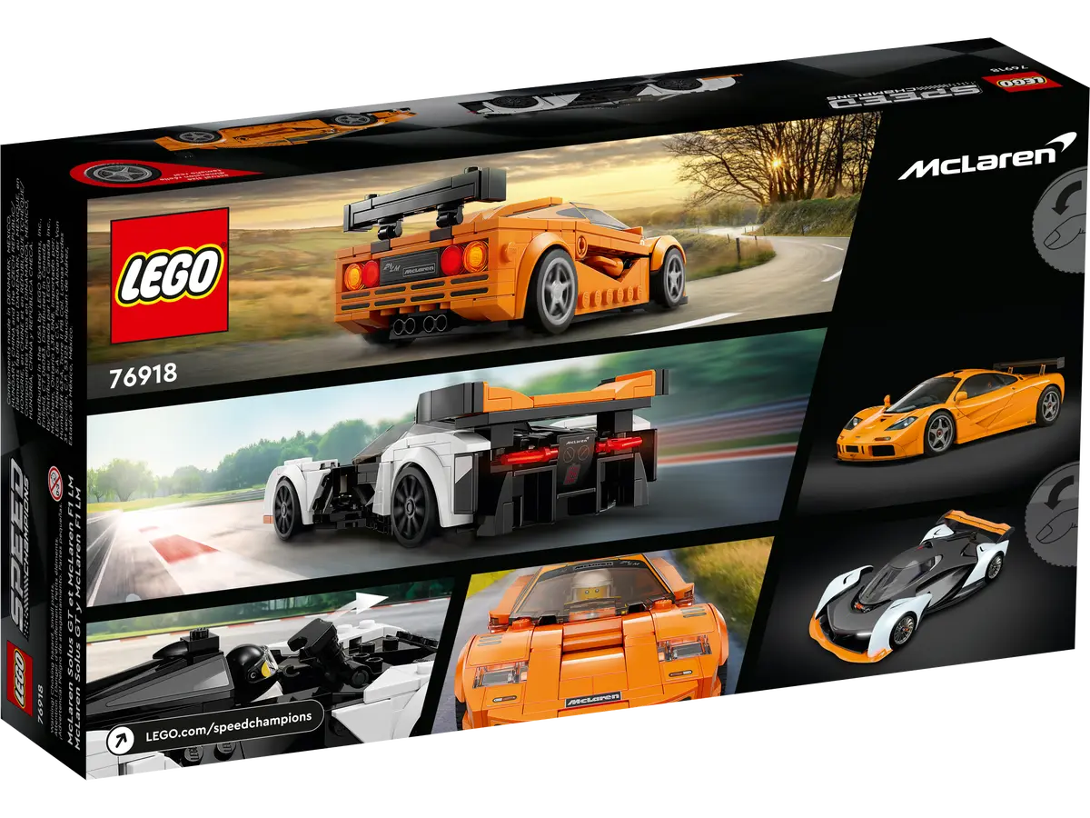 LEGO Speed Champions McLaren Solus GT & Mc Laren F1 LM - 76918