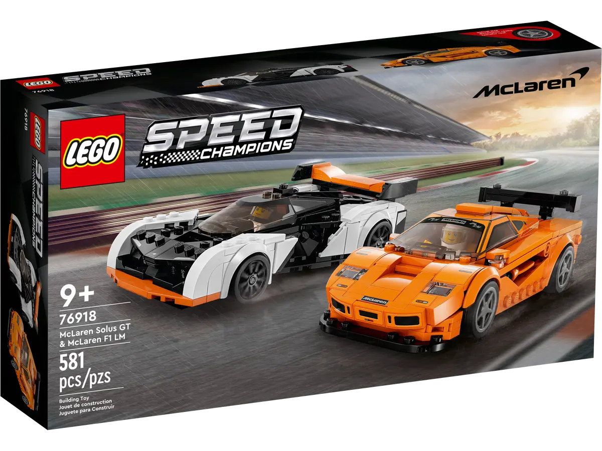 LEGO Speed Champions McLaren Solus GT & Mc Laren F1 LM - 76918