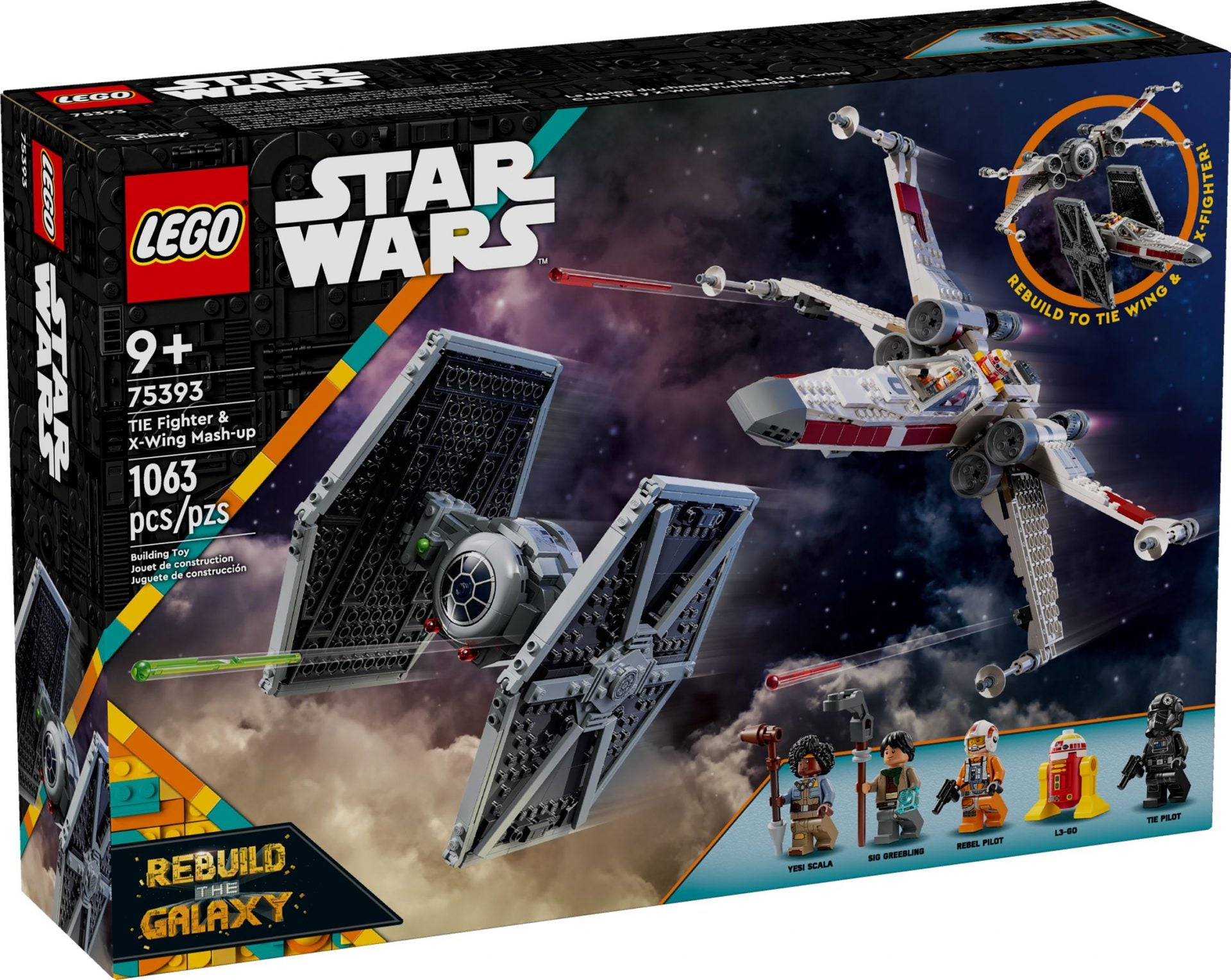 LEGO Star Wars Mashup aus TIE Fighter & X-Wing - 75393