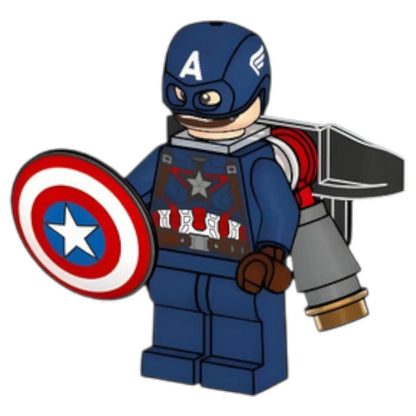 LEGO Super Heroes Minifigur Captain America mit Schild und JetPack - sh1056 Spiele Pirat