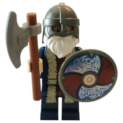 LEGO Vikings Wikinger Minifigur Eigenkreation Krieger Halvar Frostschild Spiele Pirat