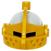 LEGO Zubehör Castle Ritter Helm mit Visier - Gold