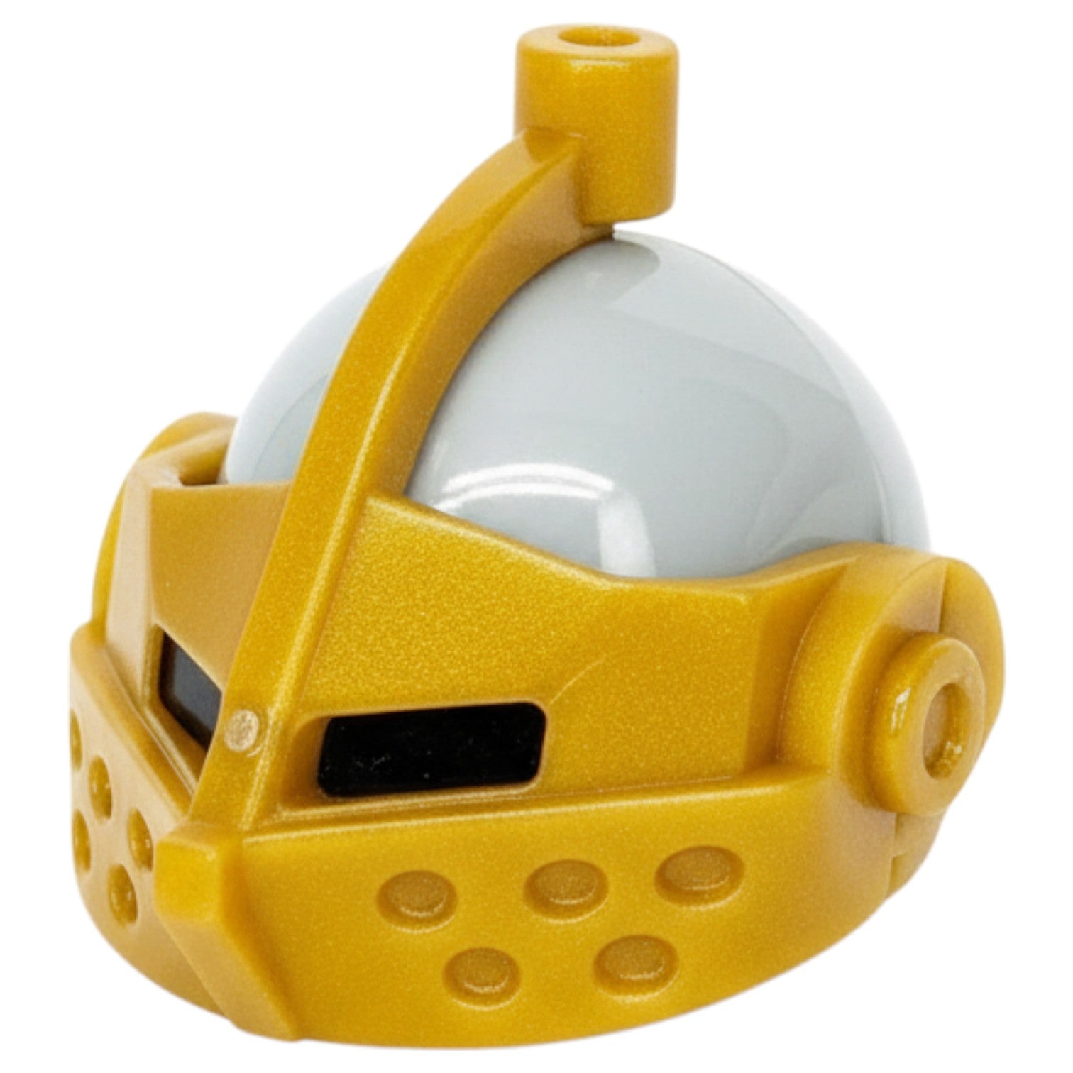 LEGO Zubehör Castle Ritter Helm mit Visier - Gold