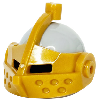 LEGO Zubehör Castle Ritter Helm mit Visier - Gold