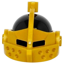 LEGO Zubehör Castle Ritter Helm mit Visier - Schwarz/Gold Spiele Pirat
