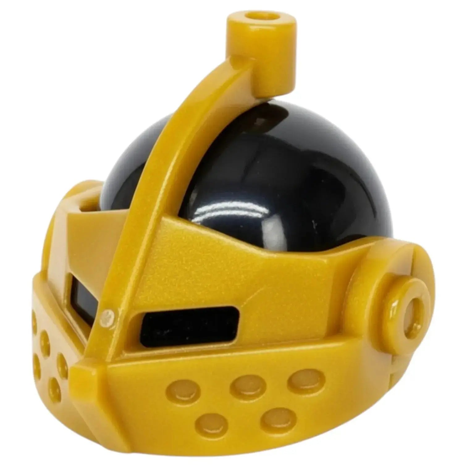 LEGO Zubehör Castle Ritter Helm mit Visier - Schwarz/Gold Spiele Pirat
