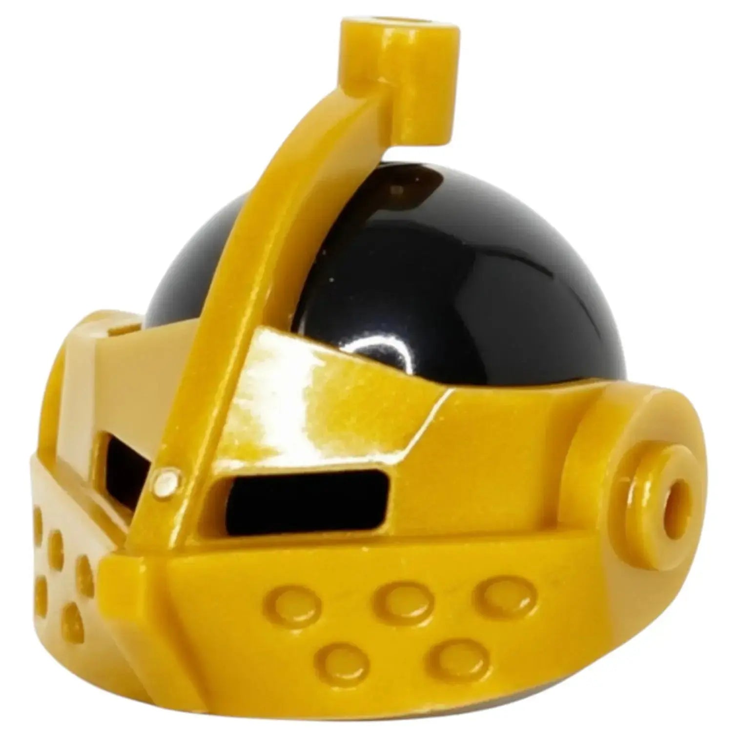 LEGO Zubehör Castle Ritter Helm mit Visier - Schwarz/Gold Spiele Pirat