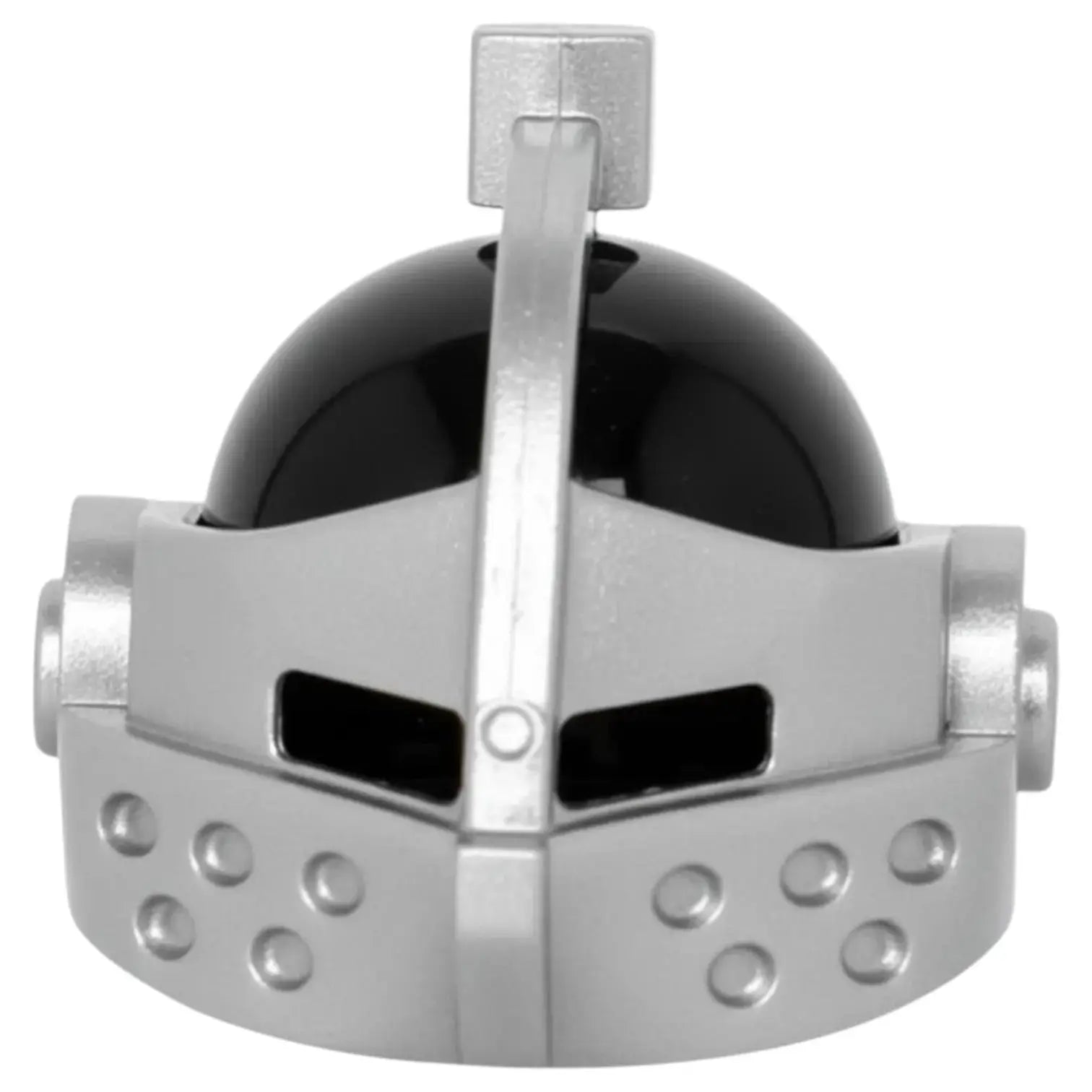 LEGO Zubehör Castle Ritter Helm mit Visier - Schwarz/Silber Spiele Pirat