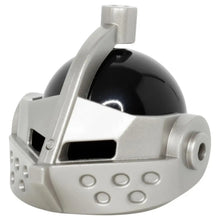 LEGO Zubehör Castle Ritter Helm mit Visier - Schwarz/Silber Spiele Pirat