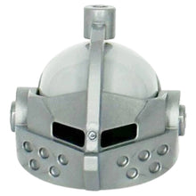 LEGO Zubehör Castle Ritter Helm mit Visier - Silber Metallic